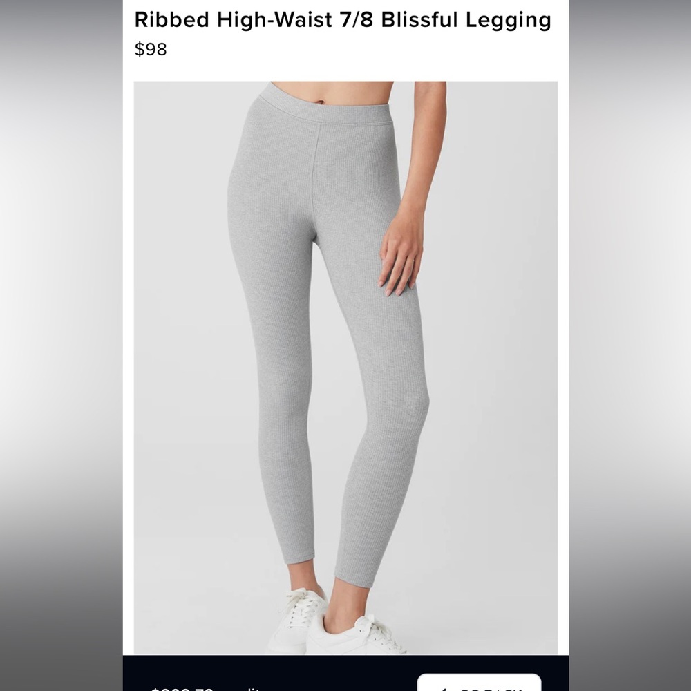 ALO Yoga - Ribbed Leggings 7/8 length